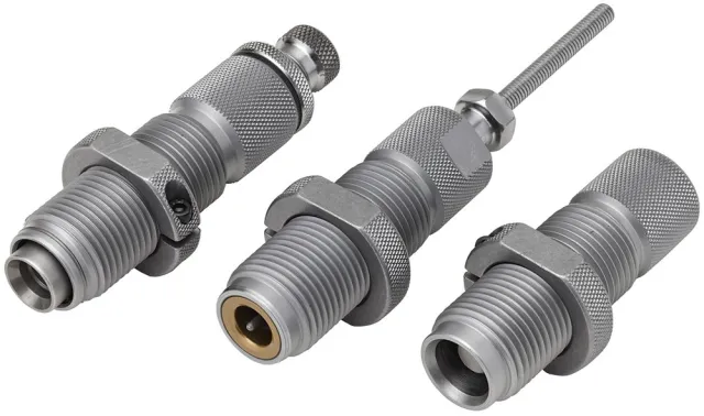 Hornady 546582 Custom Grade 3-Die Set .45 Colt 3 Dies Steel Finish - Hornady - 45 COLT (LC)