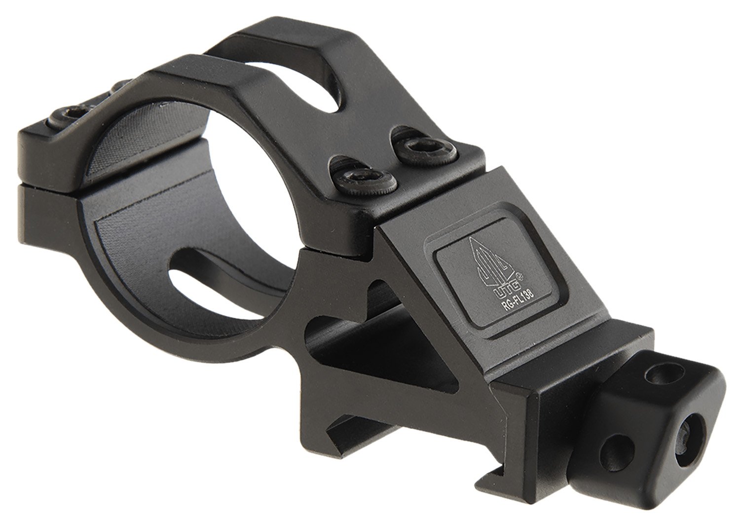 UTG RGFL138 Angled Offset Low Pro Ring Mount for 1"/20mm Light Device - UTG