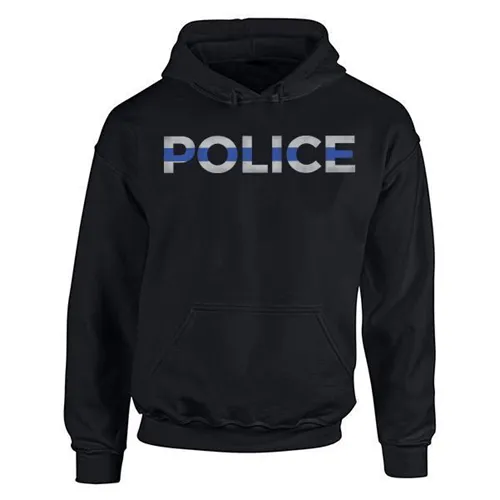Men's Hoodie - Police Thin Blue Line - Thin Blue Line