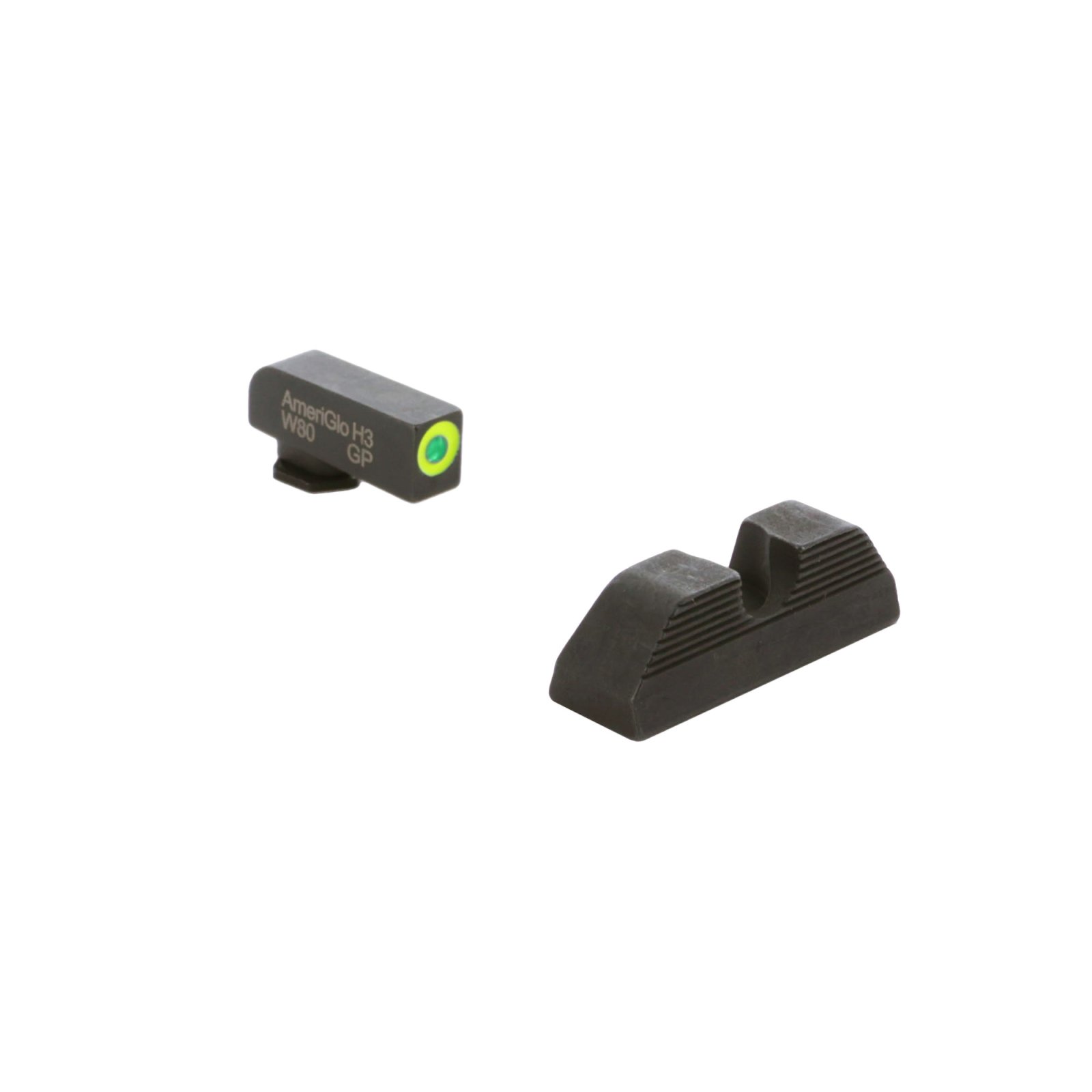 AmeriGlo GL-5354 Night Sight Green Front LumiGreen Outline Matte Finish - AmeriGlo
