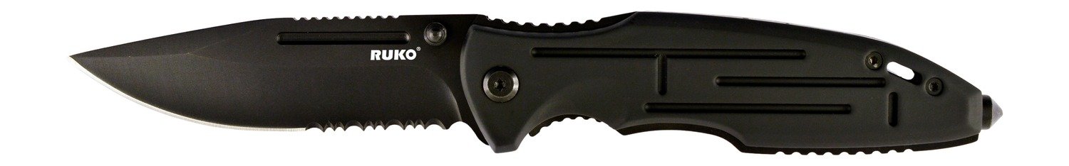 RUKO RUK0153 440A Black Anodized Folding Knife
