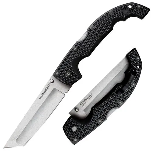 Cold Steel Voyager XL Tanto CS29AXT 5.5 In AUS-10A Black Handle - Cold Steel