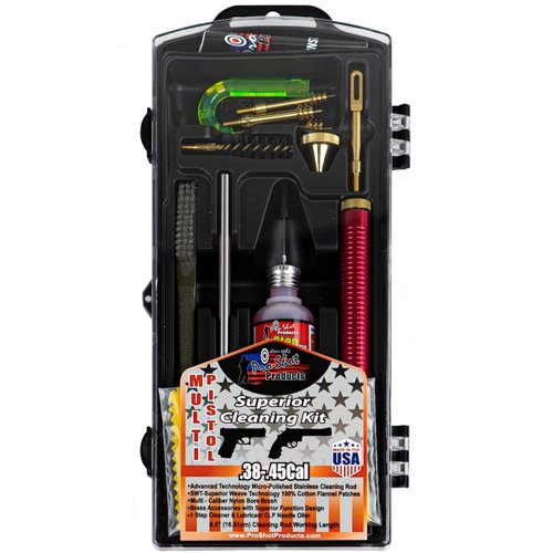 Pro-Shot MPK3845 Classic Box Kit .38/.45 Cal Pistol Cleaning Set - Pro-Shot Products - 38/40/10MM/45
