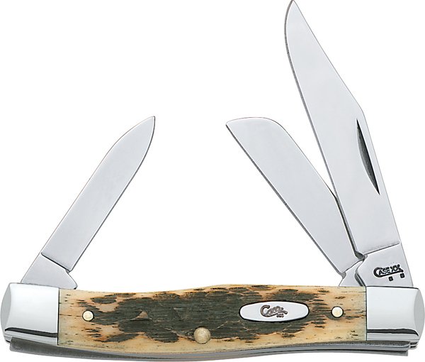 Buy Case Cutlery Medium Stockman 2.57 In Chrome Vanadium Amber Bone online