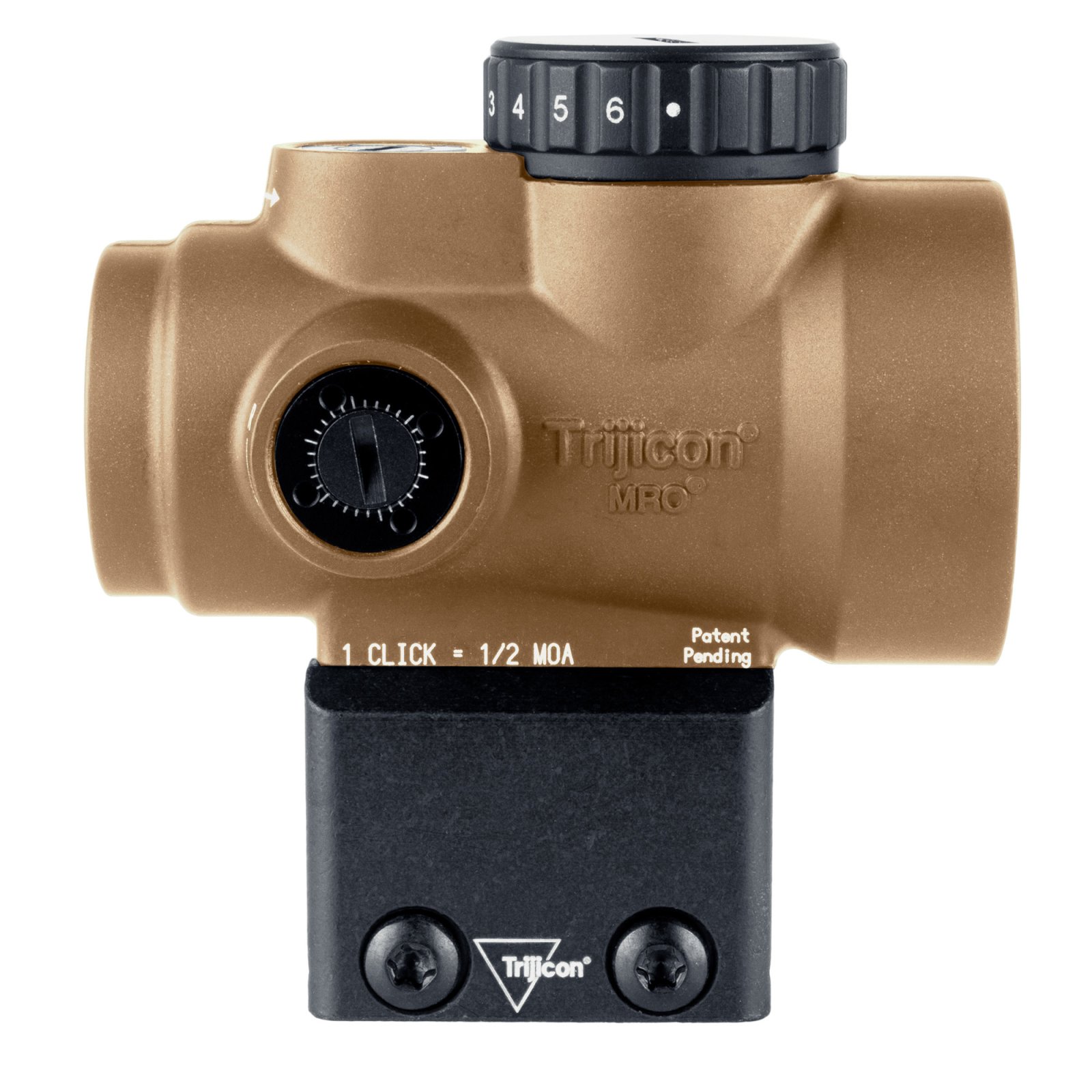 Buy Trijicon 2200349 MRO SD Coyote Tan 1x25mm 2 MOA Green Dot Reticle Lower 1/3 Co-Witness Mount online
