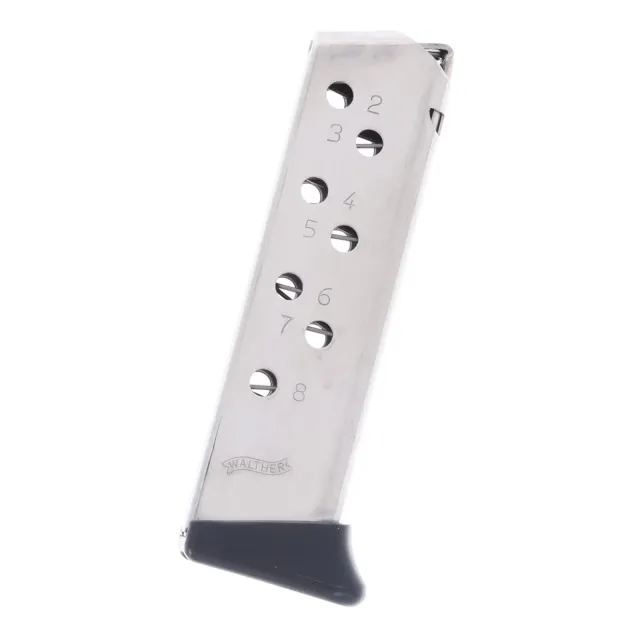 Walther 5136783 Mag PP & PPK/S .32 ACP Nickel 8rd Finger Rest