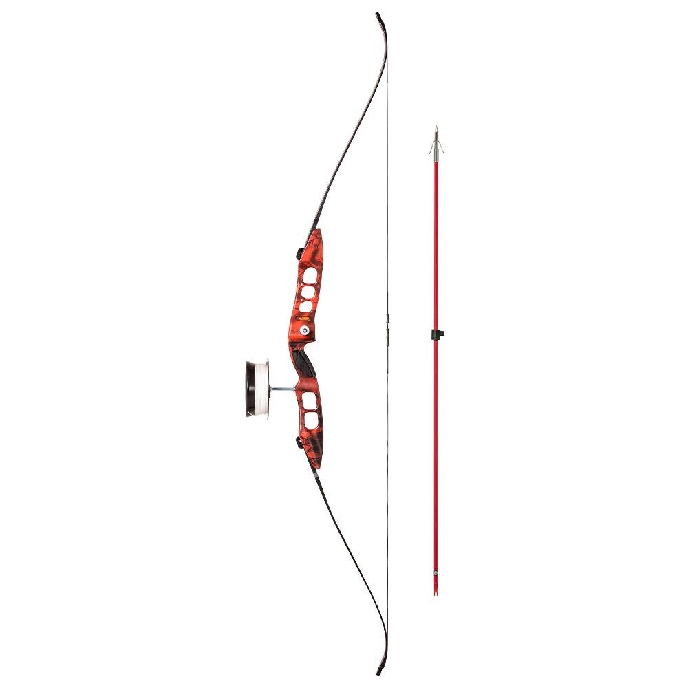 Buy Cajun A6FS15845R Fish Stick RTF RH 45lb Bowfishing Package Red Veil 56" online