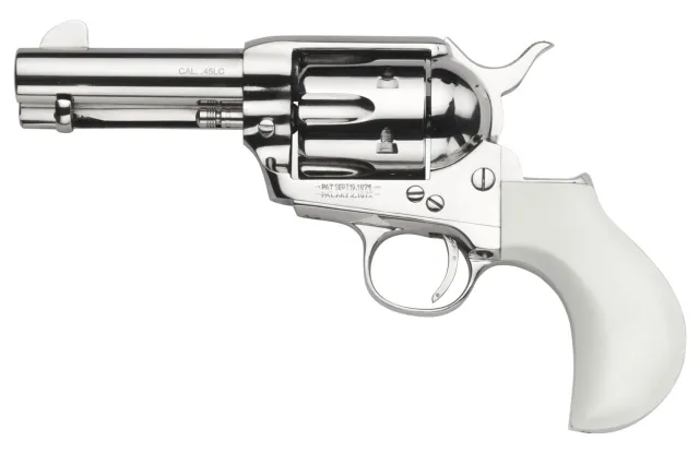 Taylors & Company 200072 1873 Cattleman Revolver .45 Colt 3.5" Nickel Finish - Taylor's & Company - 45 Colt (LC)
