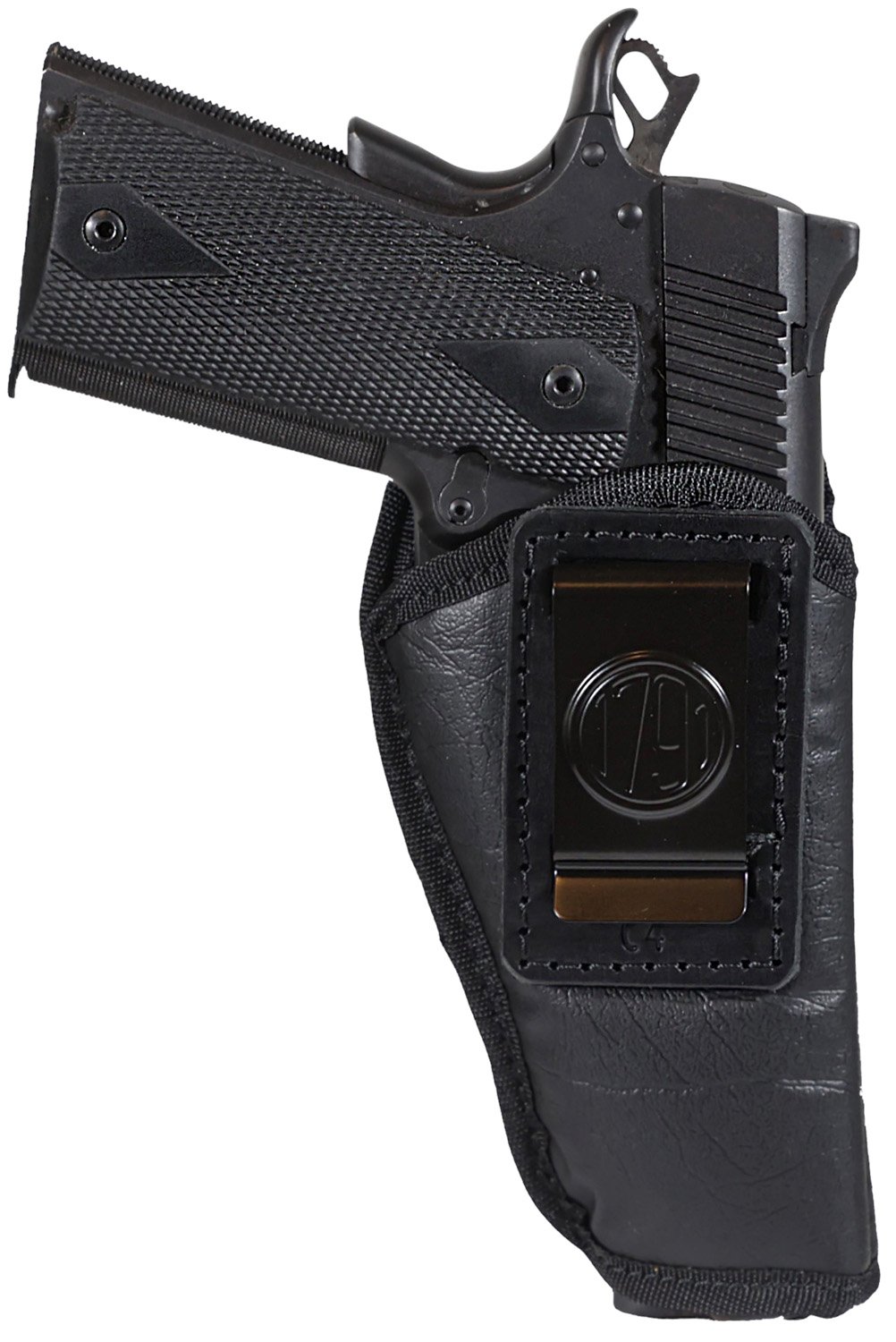 1791 Gunleather ECOC4BLKR EcoCarry IWB Compact Long Black Right Hand - 1791 Gunleather