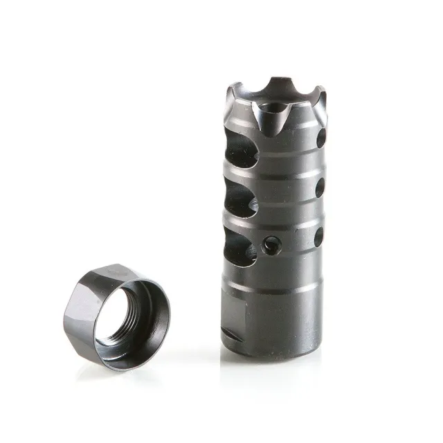 POF USA Triple Port Muzzle Brake .223/5.56 Nitride Black - POF USA - 223 Rem | 5.56 NATO