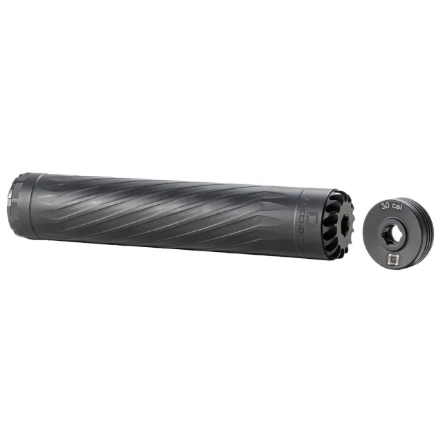 Anechoic X30LB Titanium Suppressor 22-30Cal 1.62" Black 5/8"x24