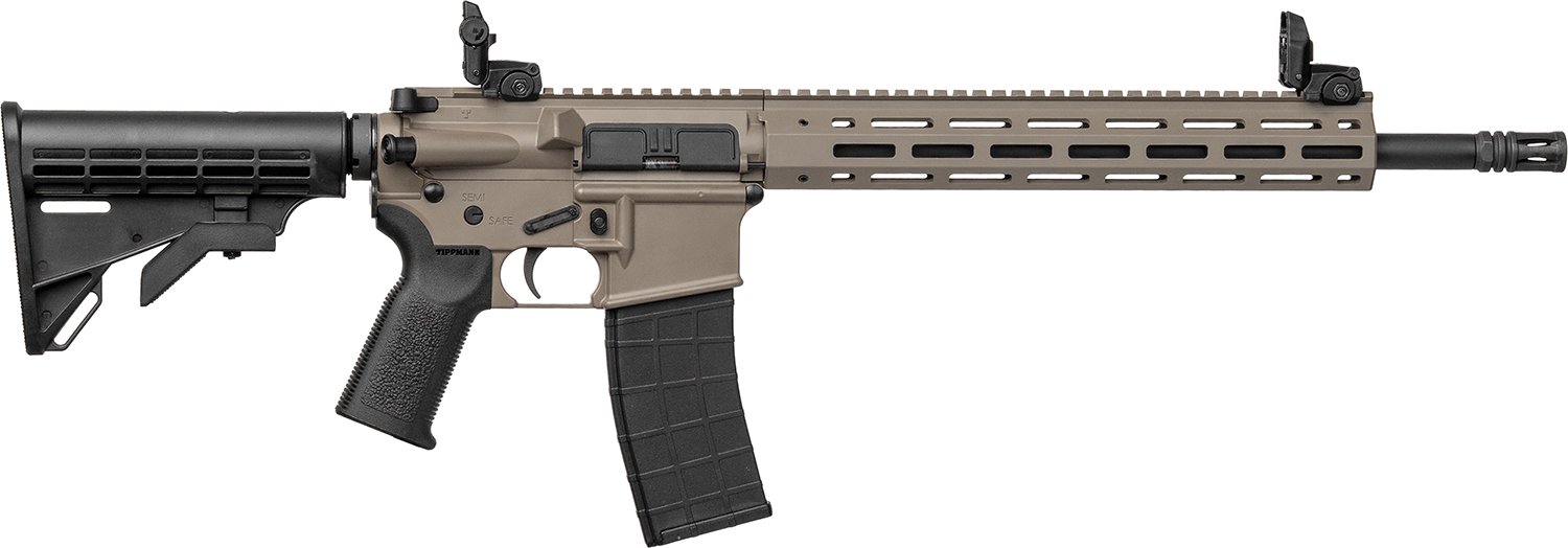 Buy Tippmann M4-22 A101164 16" AR Rifle, 22 LR, MLOK, FDE, Collapsible Stock online