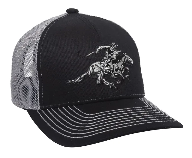 Buy Outdoor Edge Winchester Cap WIN46B Cotton Twill Black/Light Gray OSFA online