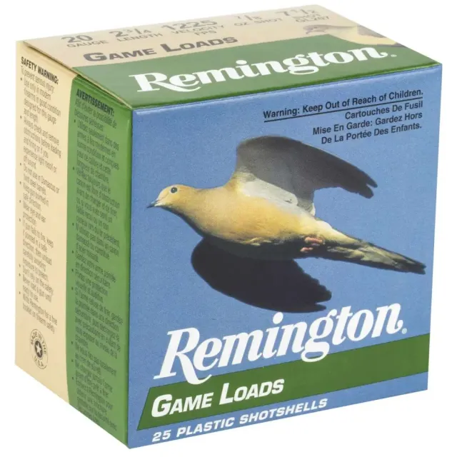 Remington R20042 20 Gauge 2.75 in 7/8 oz #7.5 Shot 25/box - Remington Arms Company, LLC - 20 Gauge