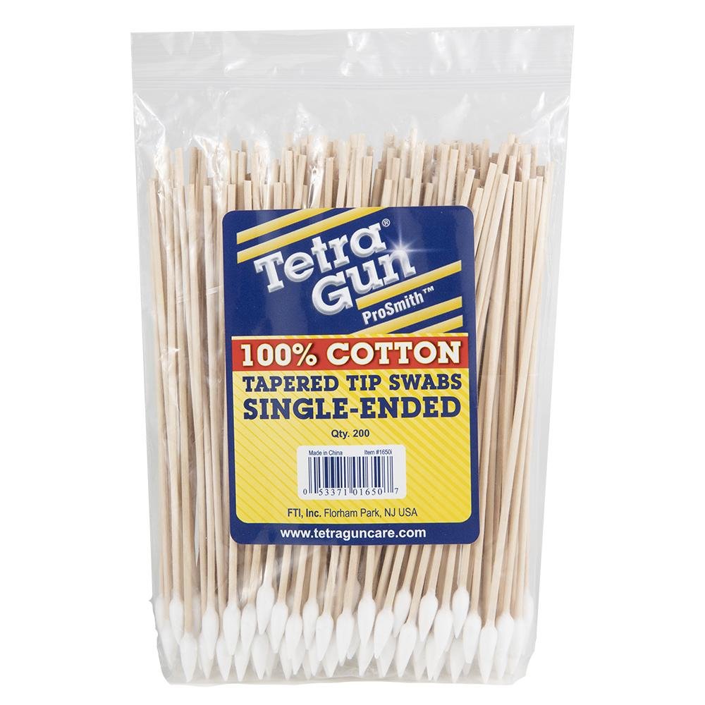 Buy Tetra Gun 1650I ProSmit Tapered-Tip Swabs, 6in Length, 200 Count, 100% Cotton, Ideal for Pistol Rails online