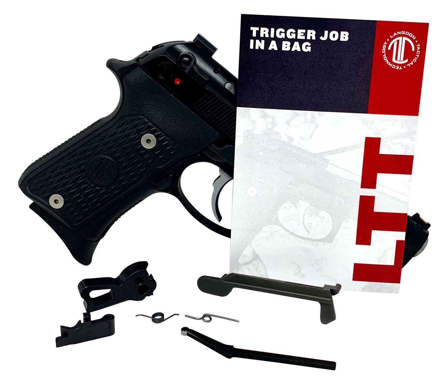 Buy Langdon Tactical Tech LTTTJIBOP13 Trigger Job In A Bag Black Curved Fits Beretta 92/96/M9 not A1 Right Hand online