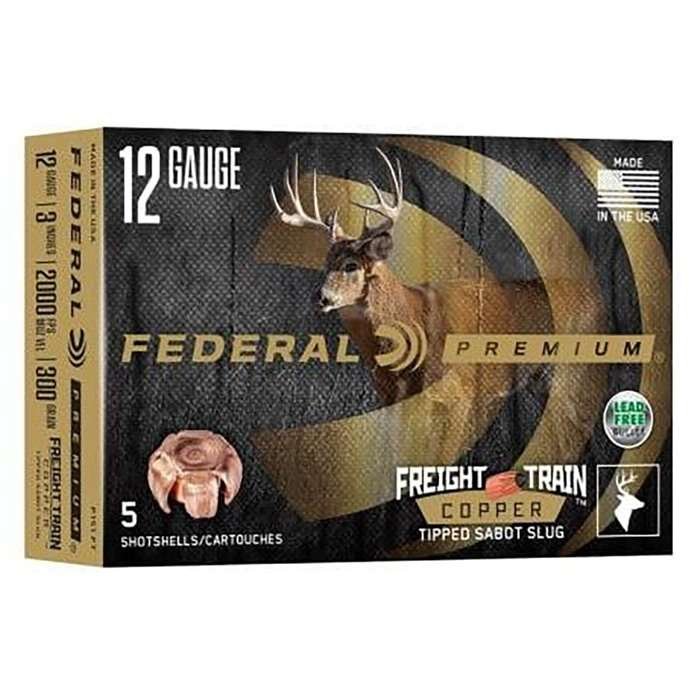 Federal Premium P151FT 12 Gauge 3 In Slug Shot 5 Round Box - Federal Premium Ammunition - 12 GAUGE