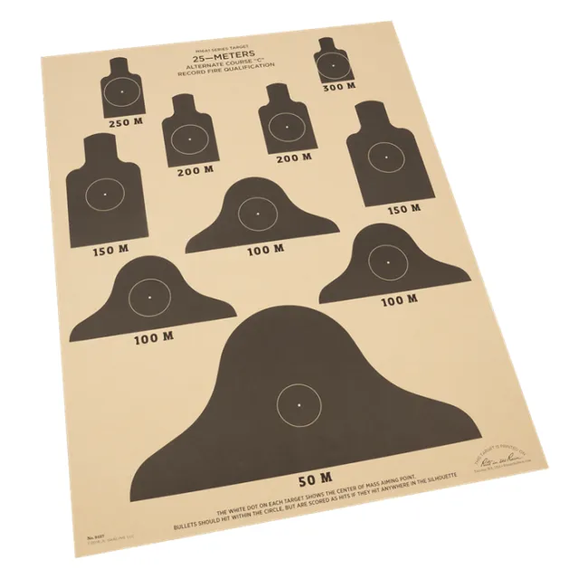 Rite in Rain 9127 25 Meter ALT-C Qualification Targets 17x22 - Rite in the Rain
