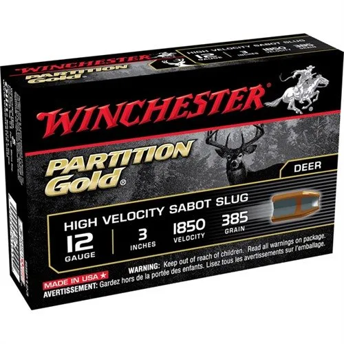 Winchester 12 ga 3" 385 gr Slug 1850 fps Shotgun Slugs