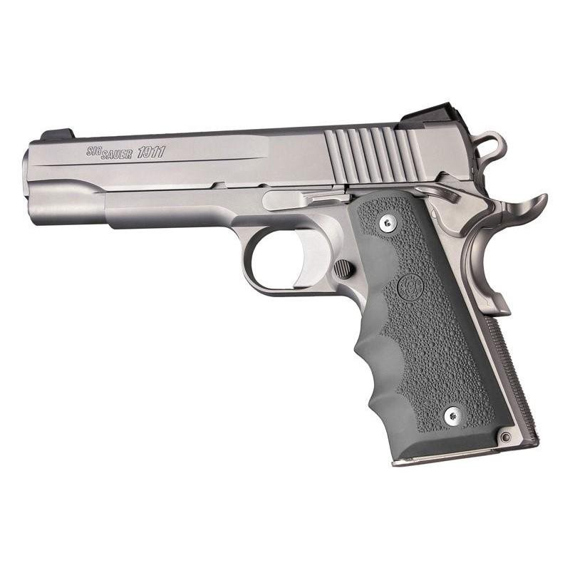 Hogue 45002 Slate Grey Overmolded Rubber Grips w/ Finger Grooves 8.10 In - Hogue
