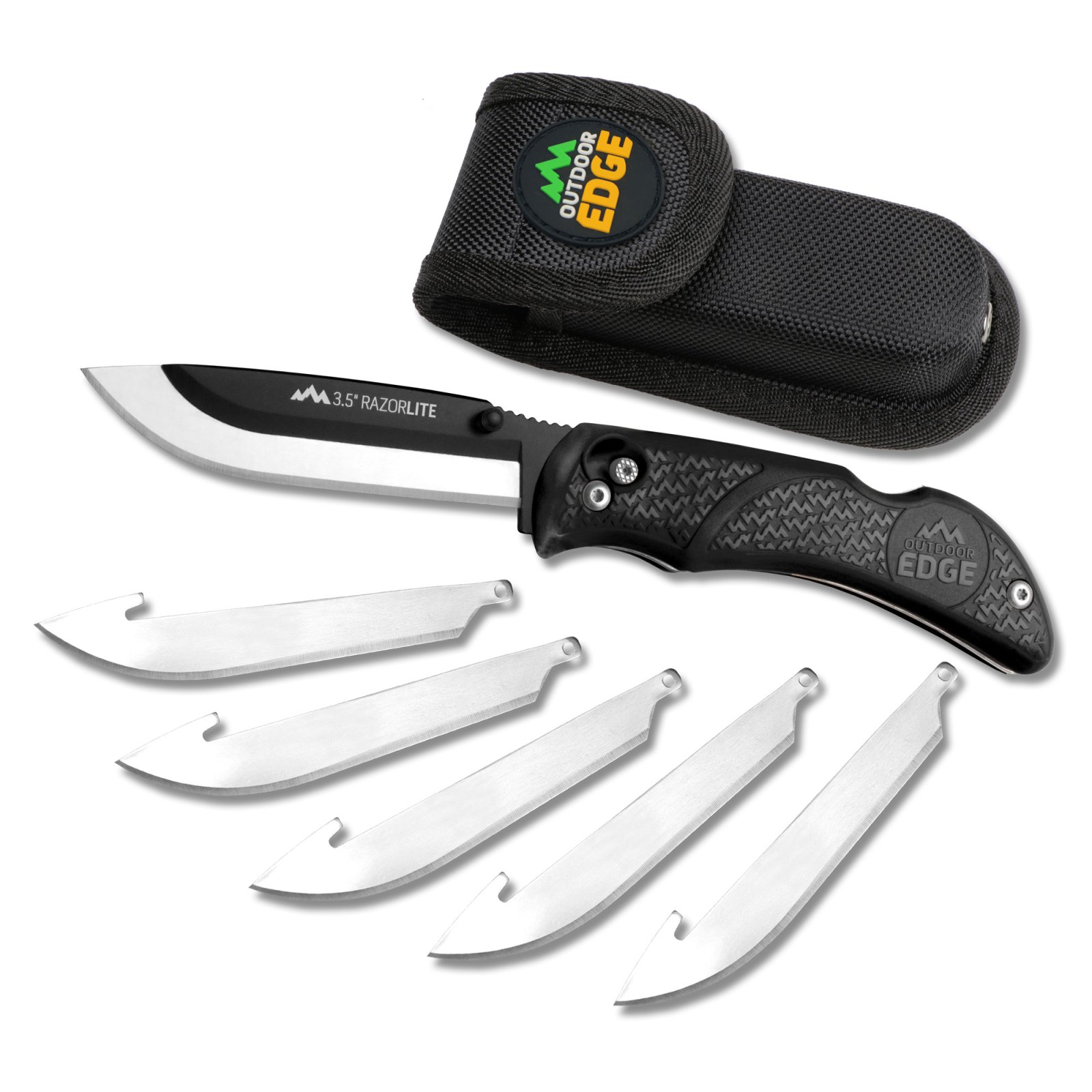 Outdoor Edge RL10C RazorLite 3.5" Folding Knife Black Oxide 420J2 Blade - Outdoor Edge