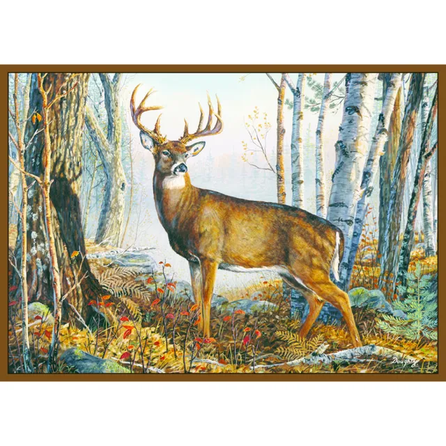 WHITETAIL 762990003514 Custom Printed Rug, 100% Nylon, 37" x 52" - Custom Printed Rugs