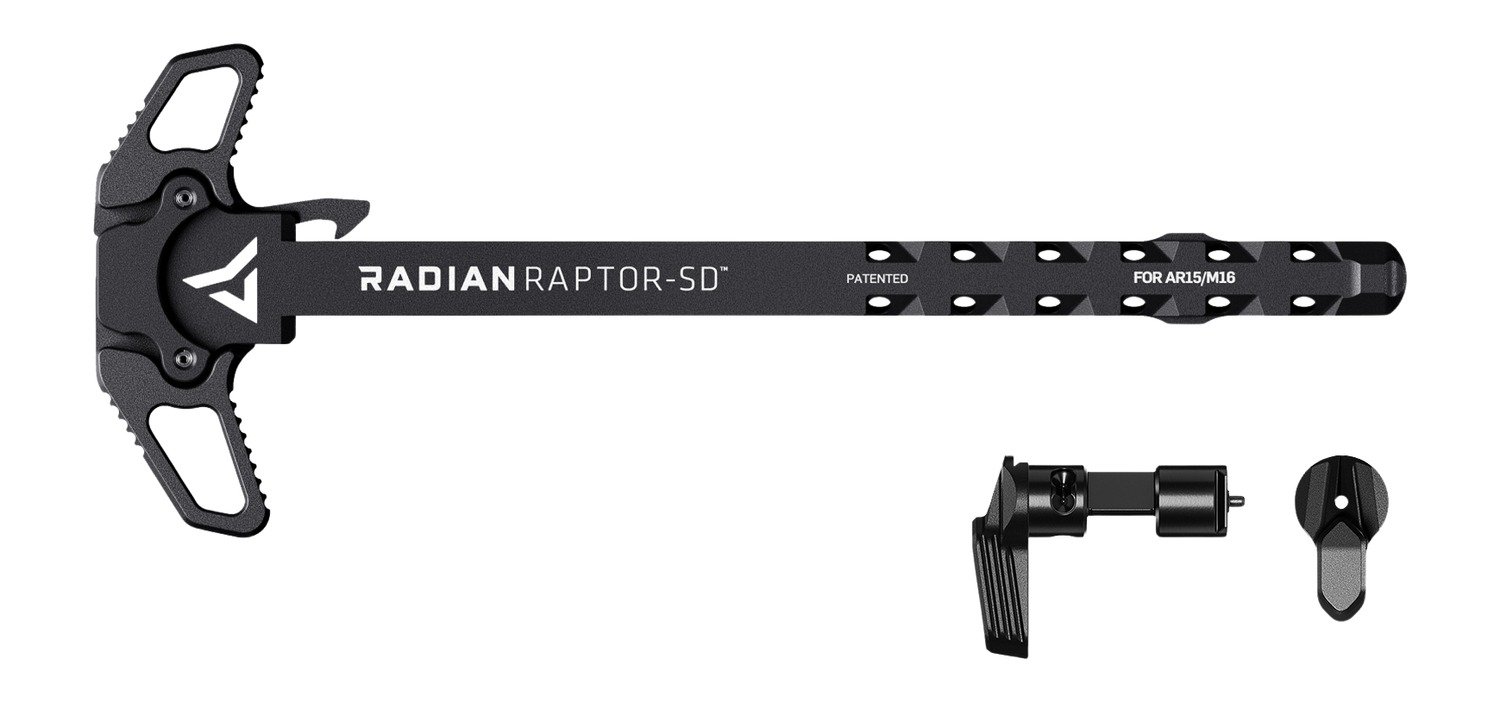 RADN R0939 COMBO RAPTOR SD CHRGING HNDL 45/90 BLK - Radian Weapons
