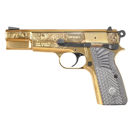 EAA Girsan MCP35 390488 9mm Pistol Gold Engraved 15+1 4.87" Barrel - EAA