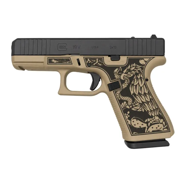 Glock V-Series Model 19 Aztec Handgun 9mm Luger 15rd Magazines (3) 4 Barrel USA Optic Ready