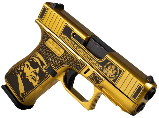 Glock UX4350204NDGE 43X 9mm 3.41" 10+1 Gold Cerakote Finish - Glock - 9mm for sale at Gun Club HQ