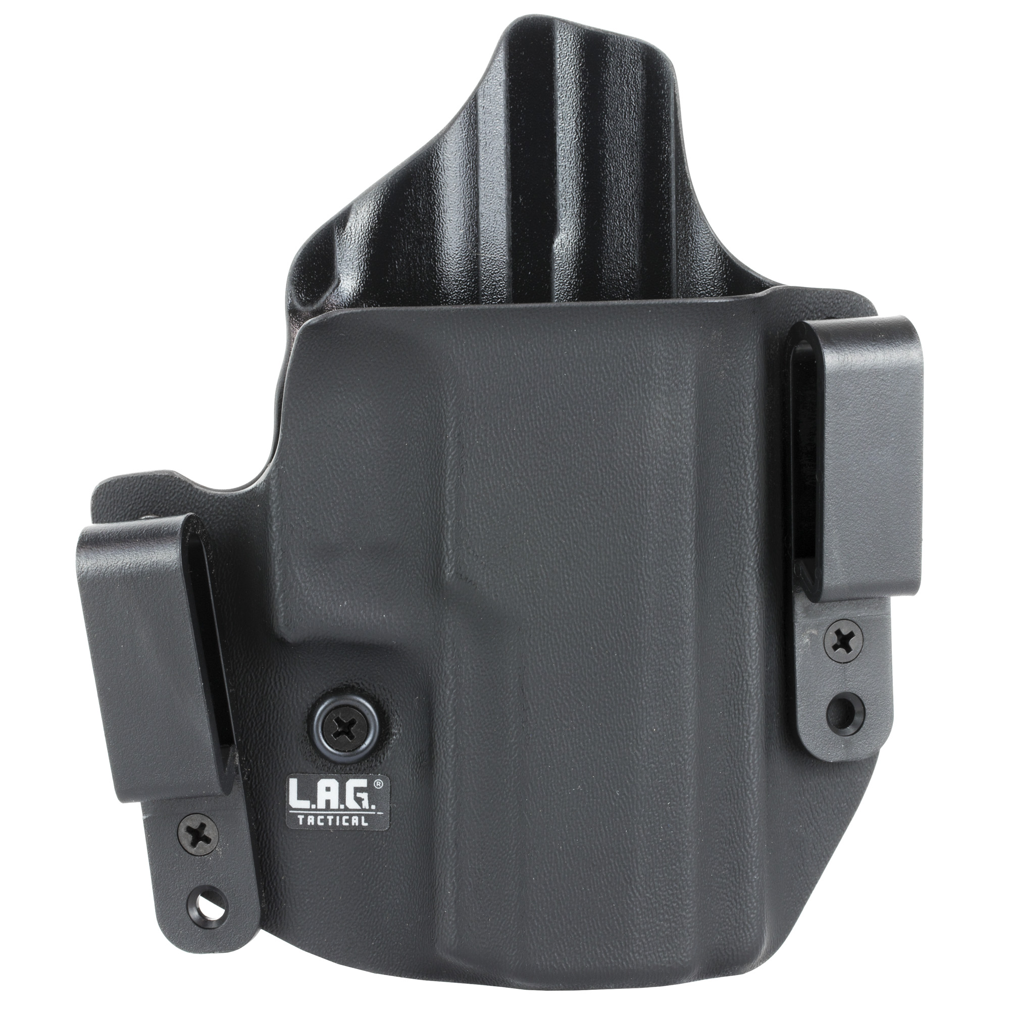 L.A.G. Tactical Defender Fits SIG P320 Compact 9/40 RH OWB/IWB Blk Holster - L.A.G. Tactical, Inc.