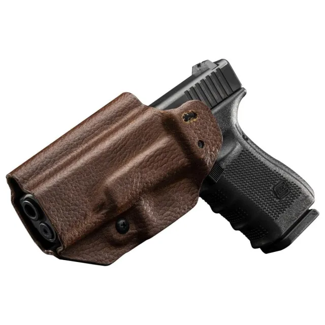 Buy Mission First Tactical H3-GL-1-BR1 Hybrid Leather Kydex Holster Brown online