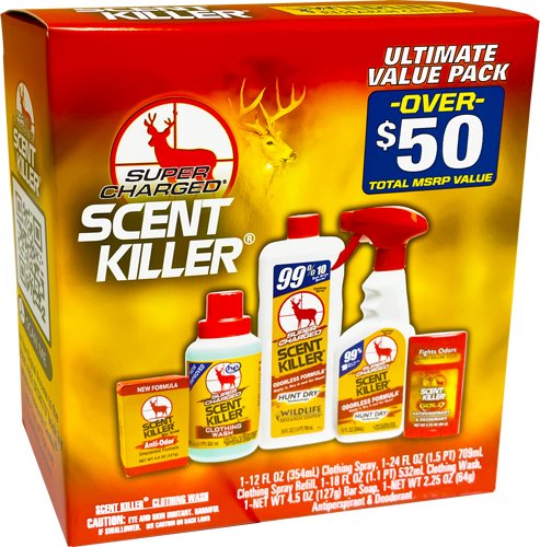 Buy Wildlife Research 80661 Super Charged Scent Killer Pack, 5-Piece Set online