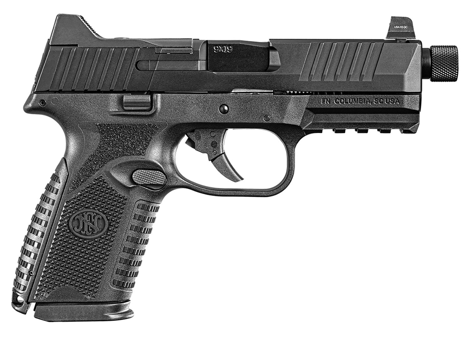 Buy FN AMERICA 509 Midsize Tactical 9mm 4.5in 1x15rd 1x24rd Bk Semi-Auto Pistol online