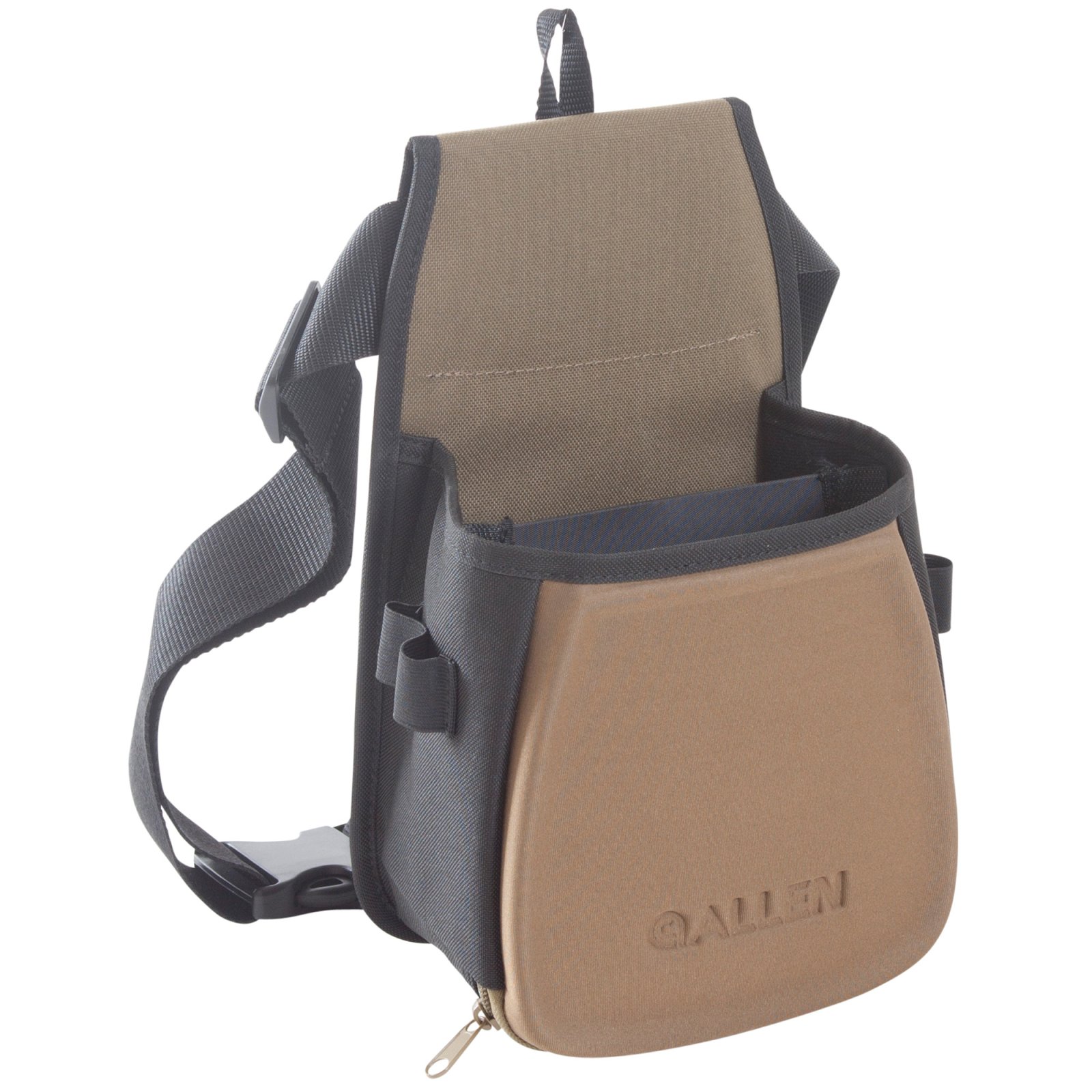 Allen 8303 Eliminator Basic Shooting Bag Black Tan 7x4.75x12 Double Compart - Allen Company