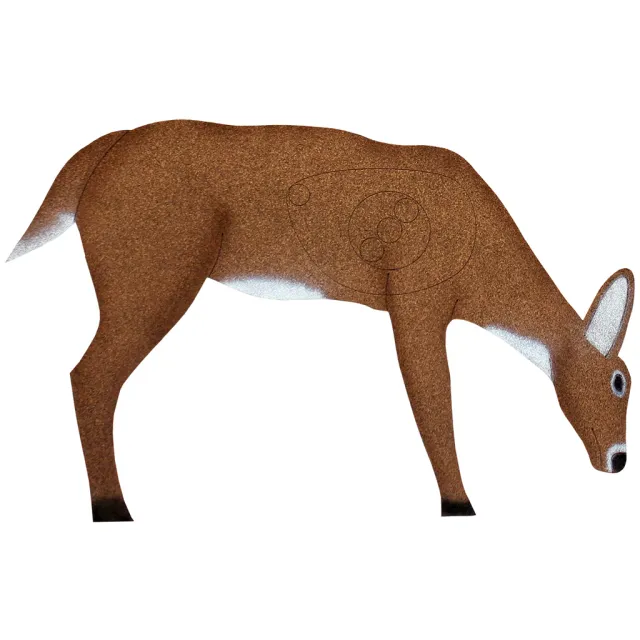 OnCore D-4A Archery Target, Small Feeding Deer, 5/8" Self-Healing Foam - OnCore Targets