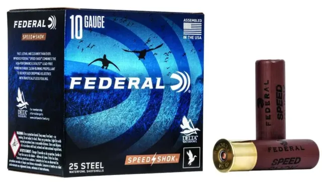 Federal WF107BB Speed-Shok 10Gauge 3.50" 1 1/2oz BBShot 25 Per Box/10... - Federal Premium Ammunition - 10 Gauge