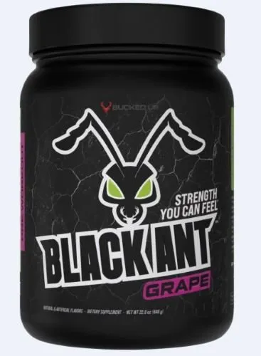 Bucked Up 1022633 Black Ant Preworkout Grape 20 Servings - Bucked Up