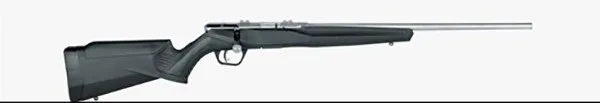 Buy Savage Arms 70802 B17 FVSS Bolt Action 17 HMR Caliber, 10+1 Capacity, 21" Heavy Barrel, Matte Stainless Metal Finish, Black Synthetic Stock Right Hand (Full Size) online