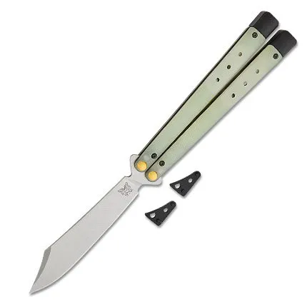 Benchmade 99 Necron Bali-Song CPM-S30V Scimitar Blade Jade G10 Handle