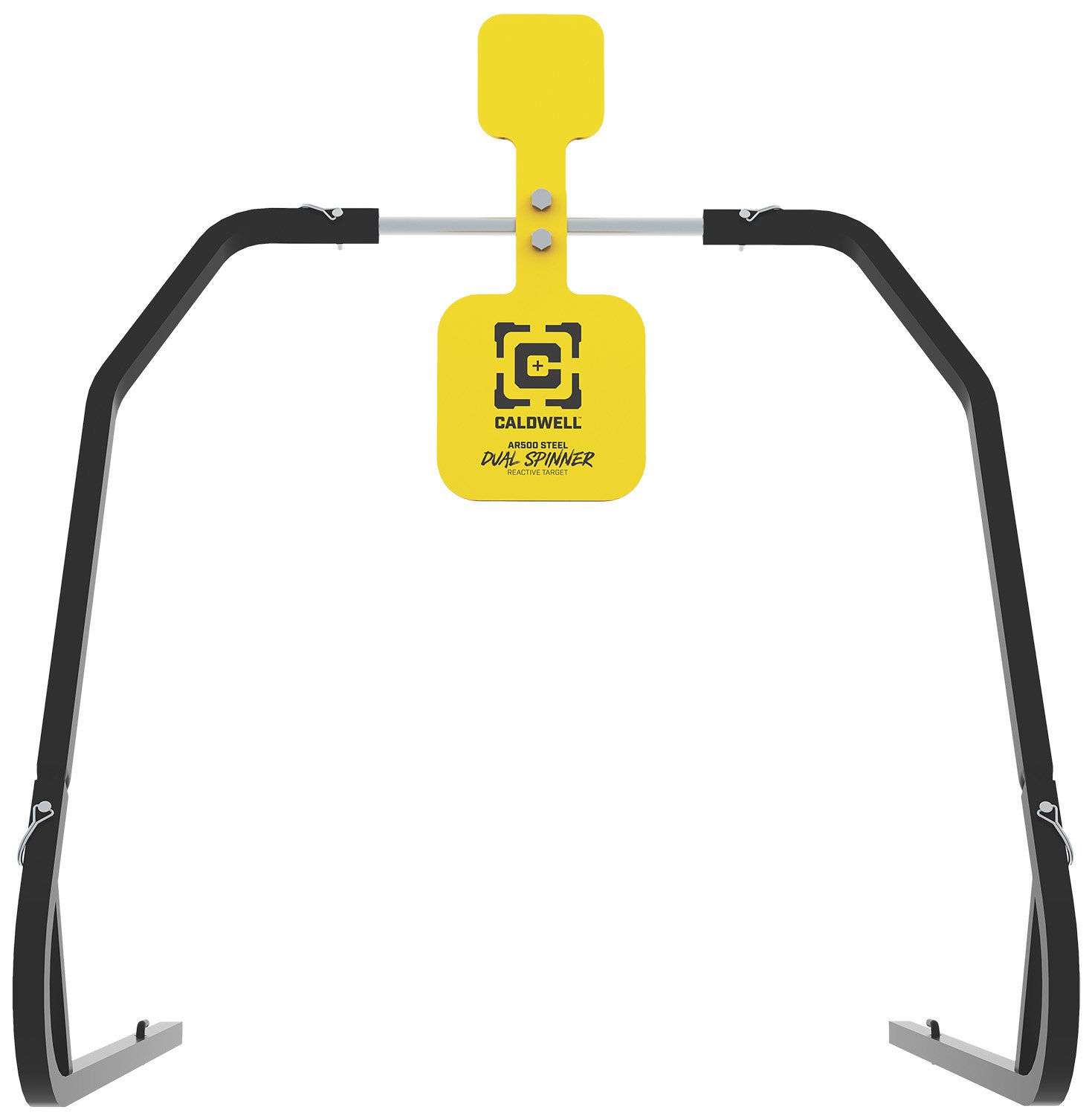 Caldwell 1196226 Dual Spinner AR500 Steel Target 3/8" Thick Yellow - Caldwell
