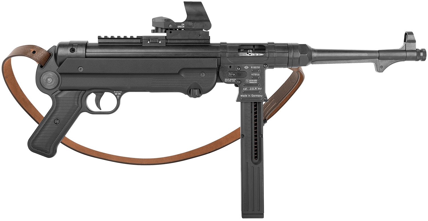Blue Line 4400019 Mauser MP40P 23+1 10" Red Dot - BLS Supply - .22lr HV