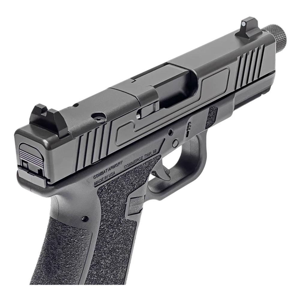 Combat Armory CA19 9mm 4.49In 10rd Black Threaded Barrel - Combat Armory - 9mm