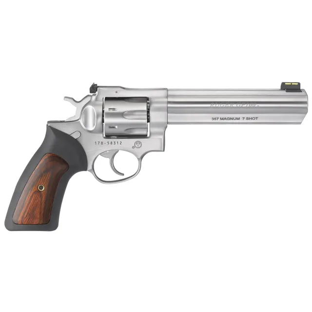 Ruger GP100 357 Mag 6 in Stainless Steel 7 Shot Revolver - Ruger - 357 Magnum | 38 Special for sale at Iron and Lace