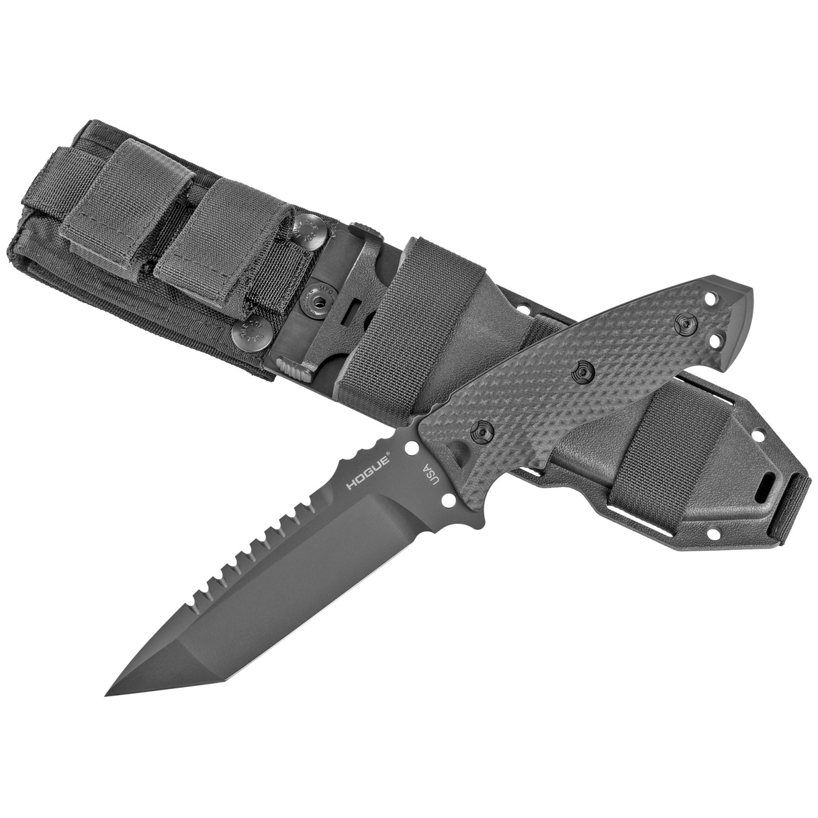 Hogue 35129 EX-F01 Fixed Blade Knife, 5.5" Tanto, A2 Steel, G10 Handle - Hogue