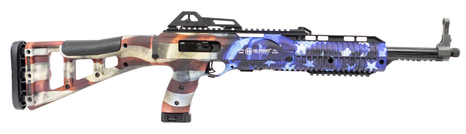 Hi-Point 4595TSFLG 4595TS Carbine 45 ACP 17.50" 9+1 American Flag... - Hi-Point Firearms - 45 ACP