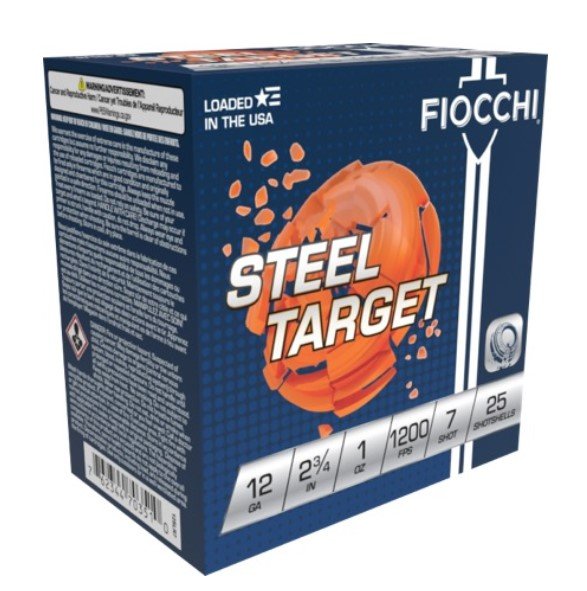 Buy Fiocchi 12SLR7 Steel Target 12Ga 2.75" 1oz #7 Shot 25rd Box online