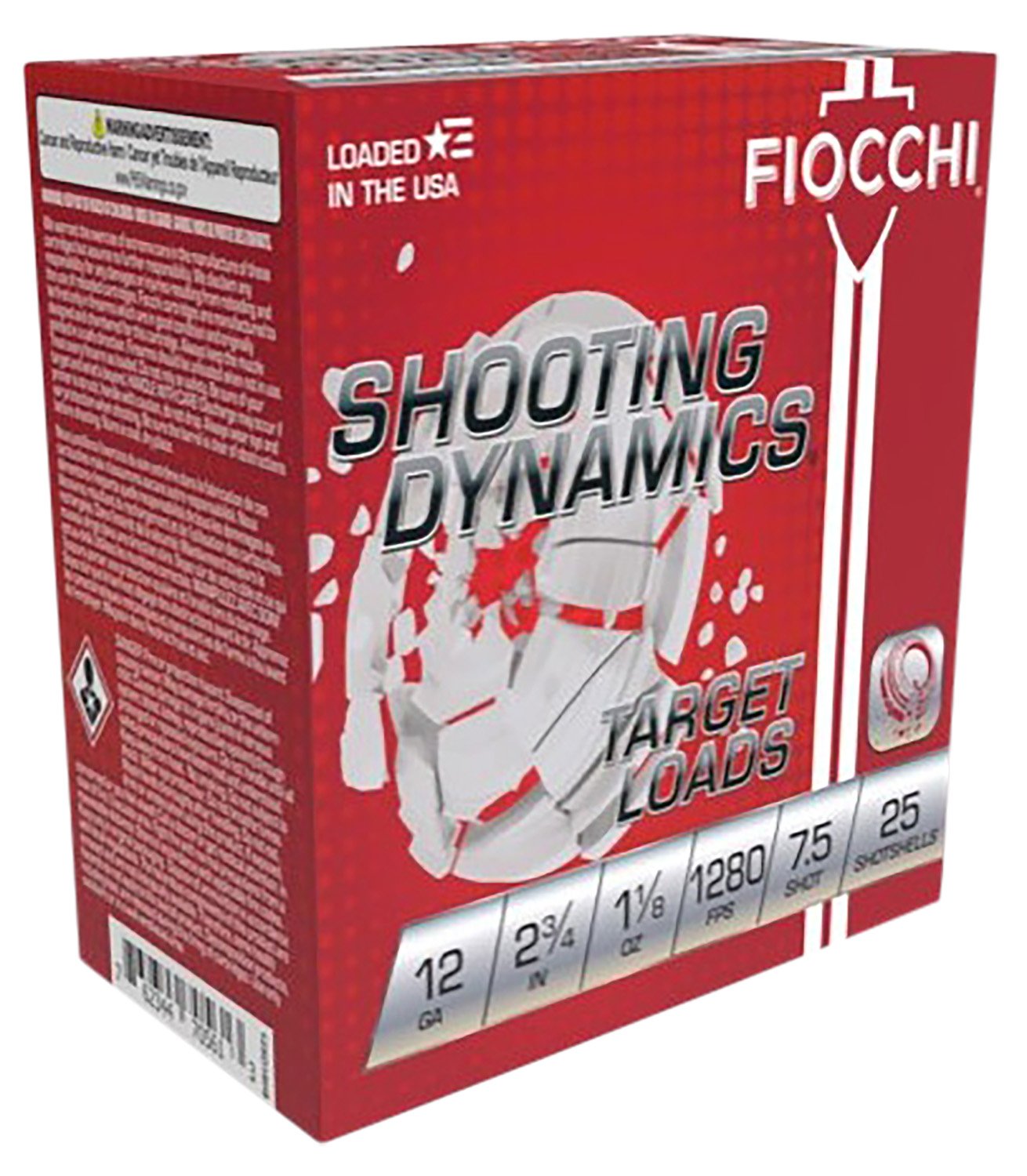 Buy Fiocchi Shooting Dynamics Shotshells 12 ga 2-3/4 1-1/8oz 1280 fps #7.5 online