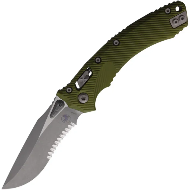 Microtech Amphibian 137RL-11APFLOD 3.9 In Partial Serrated ODG Apocalyptic - MICROTECH for sale at Iron and Lace
