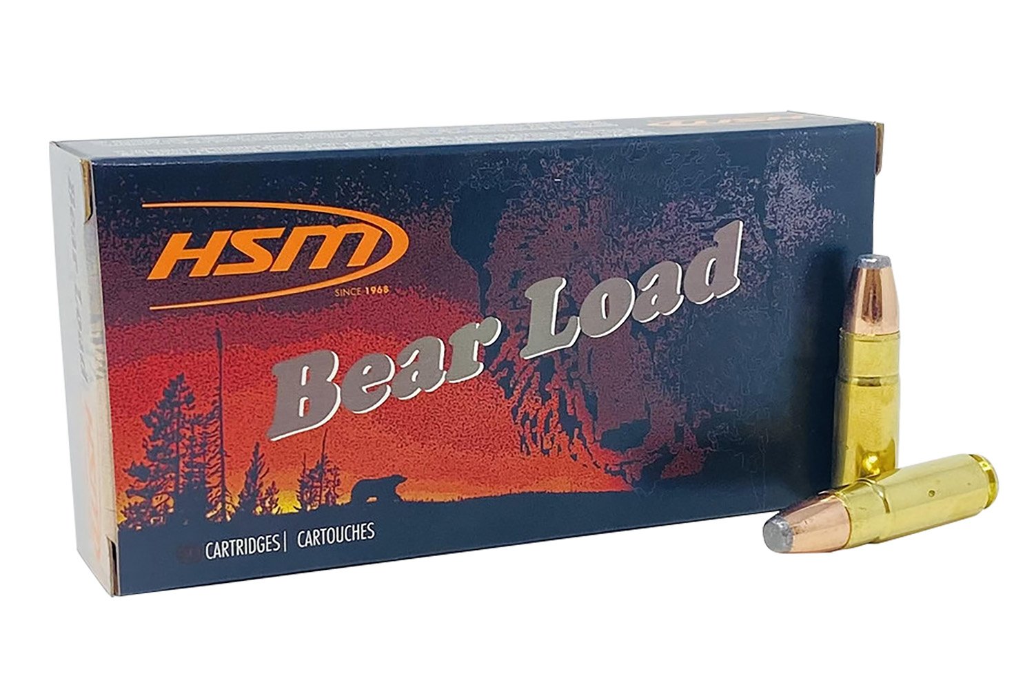 HSM Ammunition Bear Load 458 SOCOM 350 Gr Jacketed Flat Point - HSM Ammunition - 458 SOCOM